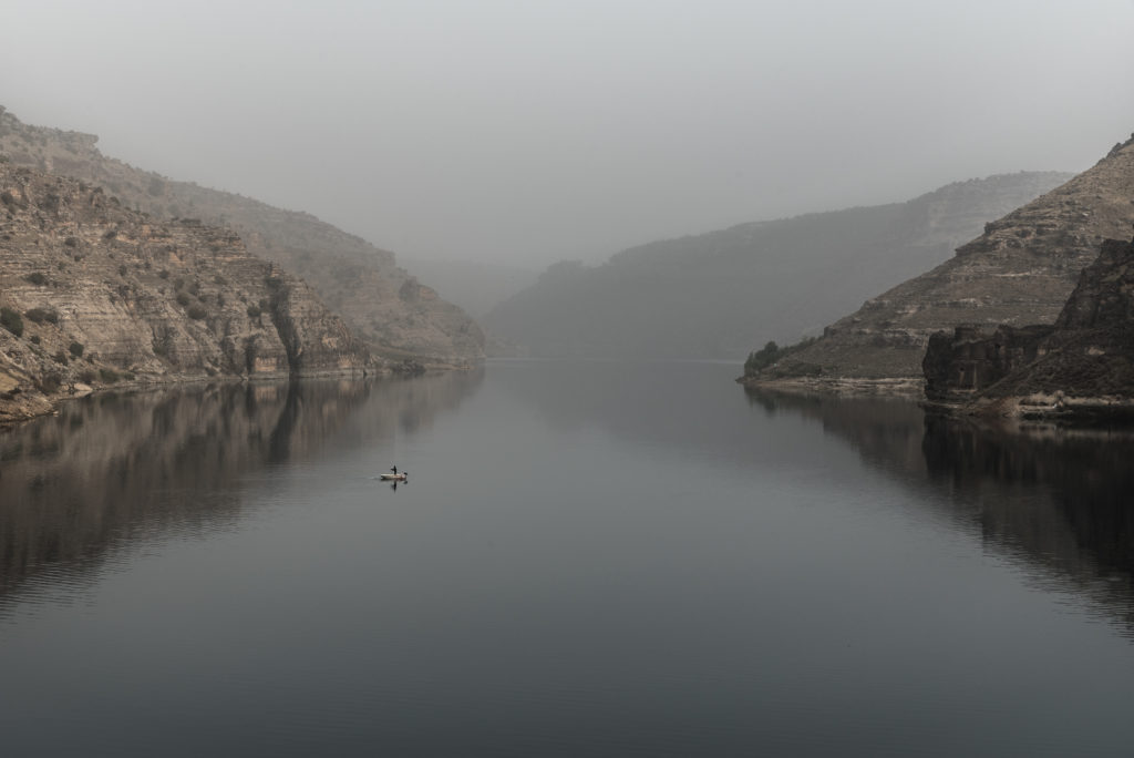 Tigris, Kurdish, Kurdistan, Mesopotamia, Landscape, boat, fog, lonely, oppression, Turkey
